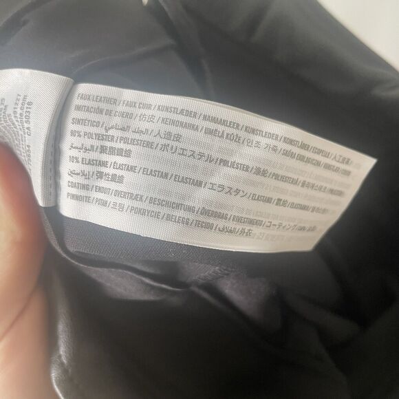 Abercrombie + Fitch Faux Leather Paper Bag Waist Pant Size Small - Picture 13 of 14